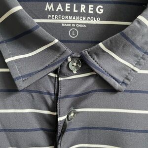 Maelreg Performance Polo in Navy and White